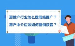房地产网络推广要做些什么，房地产必备的四大获客技巧