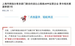上海网信办等多部门约谈比心陪练APP 责令相关频道停更7天 原来如此是这样啊
