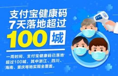7天时间 支付宝健康码落地超100城 到底是是什么状况