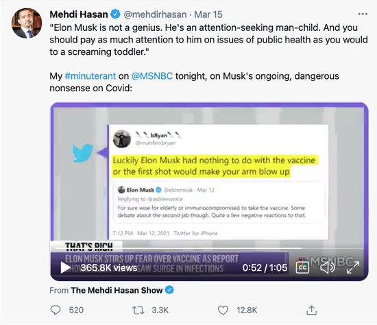 名嘴:马斯克不是天才,只是个巨婴