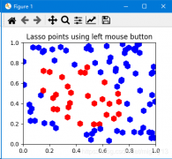 matplotlib部件之套索Lasso的使用