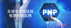 PHP生成中文验证码并检测对错实例