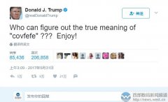 特朗普造新词“Covfefe”！ 超1100个相关域名遭抢注！