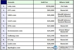 巨头破产域名lola.com拍出374万元高价！连“丐帮”都来了！