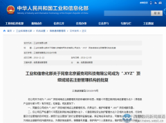 首批境外新后缀通过工信部资质审批！ .xyz域名成功获得运营管理批复