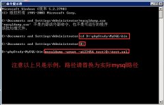 命令行方式导入导出mysql数据库（适用windows、Linux系统vps弹性云）