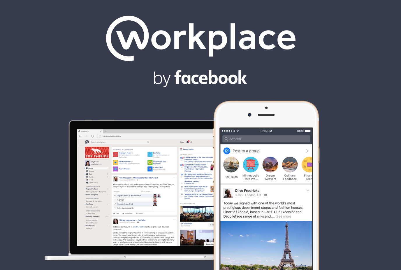 Facebook 企业通讯软件 Workplace 付费用户达 700 万 Introducing Workplace By Facebook - About Facebook