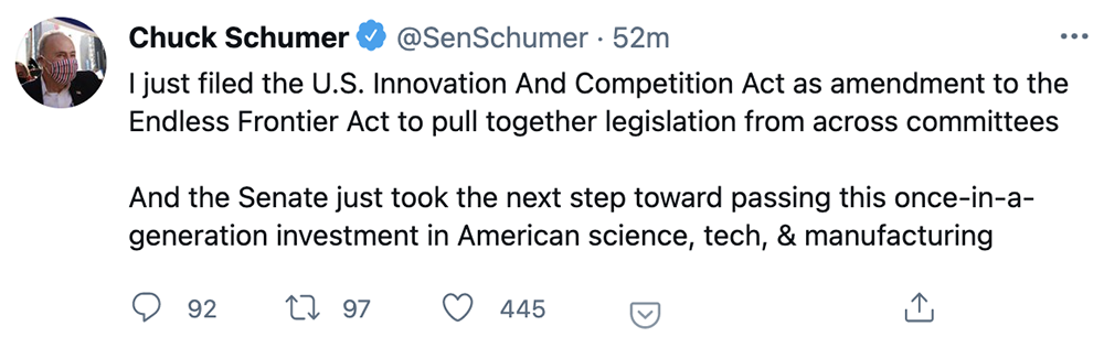 美国确认拨款 520 亿美元,扶持芯片制造研发