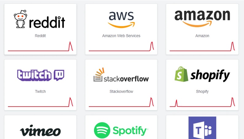 今天全球大量网站集体宕机,一度无法访问