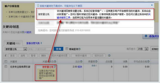 百度搜索推广关键词优化技巧方法！