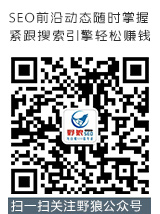 野狼SEO团队微信公众号