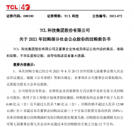 TCL 科技推出近 7 亿元股份回购