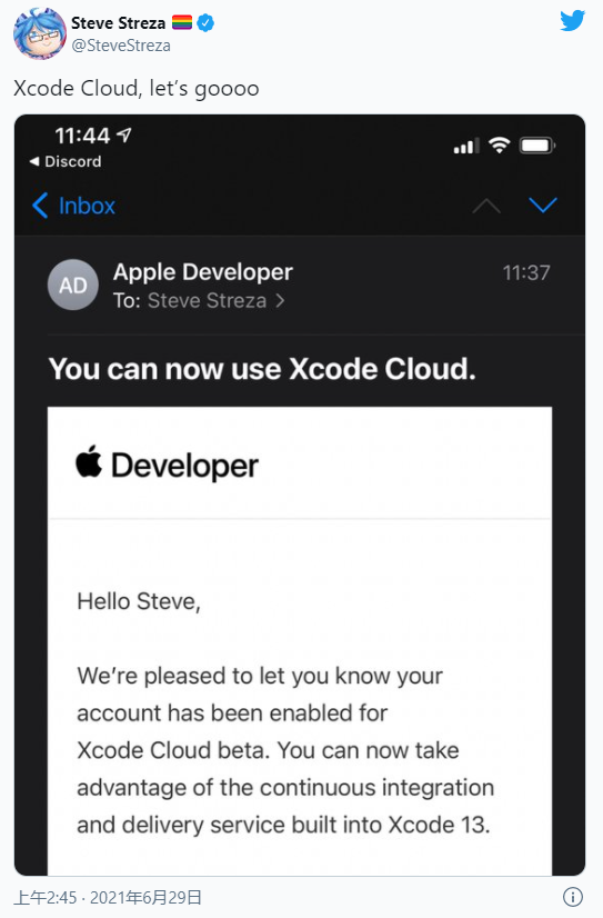 苹果正式提供给开发者 Xcode Cloud 测试版服务