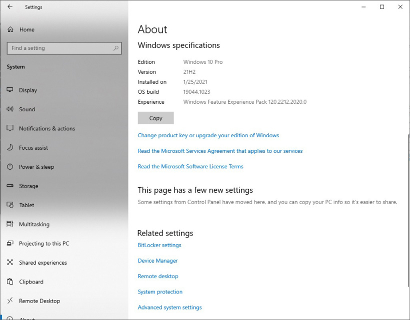 微软 Win10 21H2 有望年内发布,更多新功能曝光 Windows 10 21H2 Build 19044