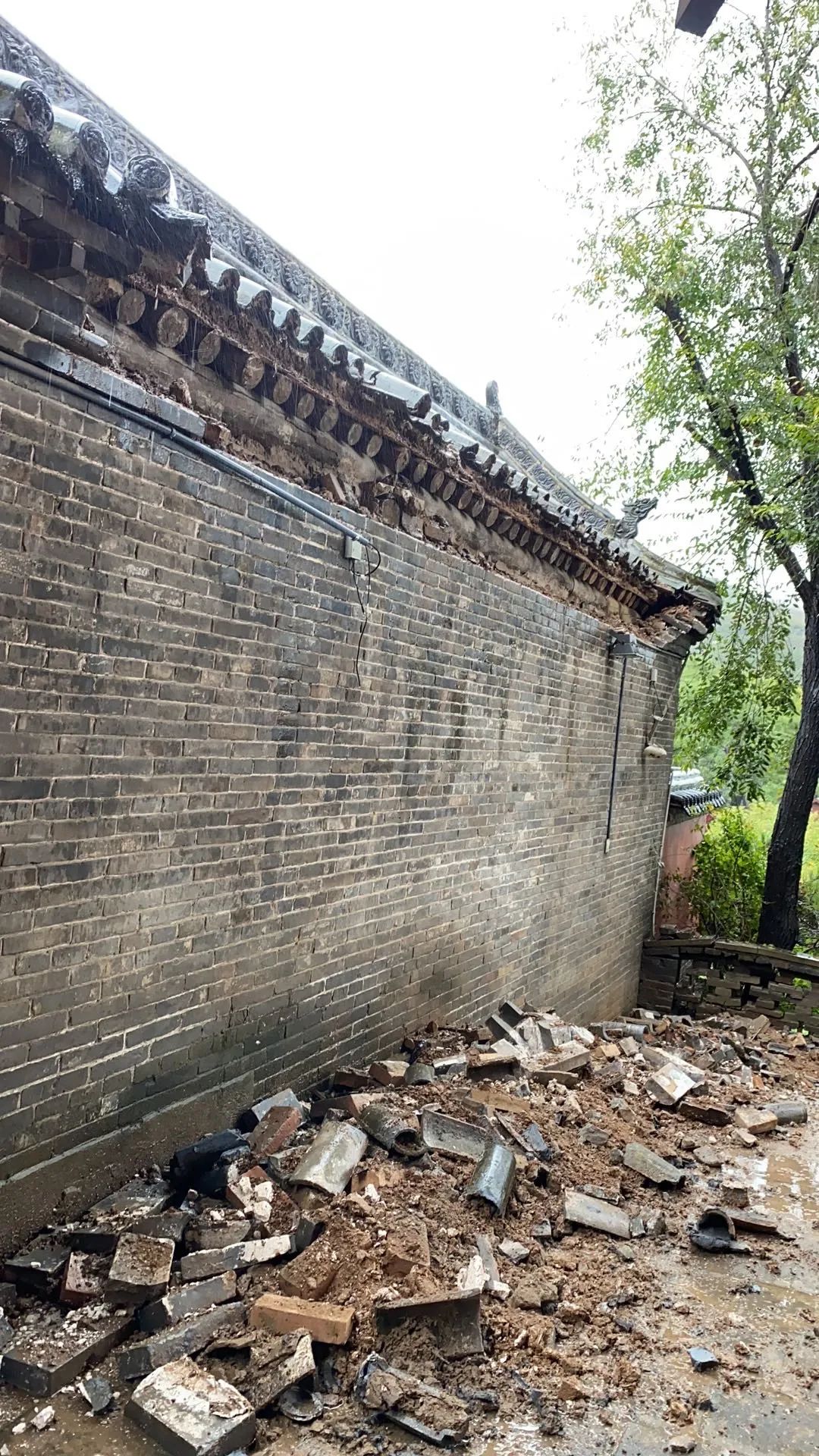 暴雨后的山西古建（城墙抢险修缮程序已对接启动）